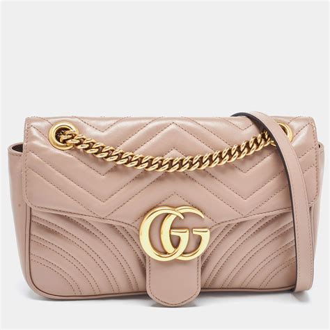 gucci gg marmont dusty pink pre owned australia|Gucci Marmont Leather Bags & Handbags for Women .